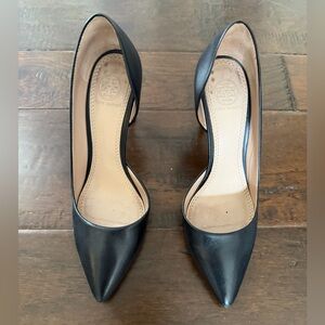 Tory Burch Black Leather Heels